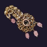 Kundan Kalangi With Pink Bead Drops