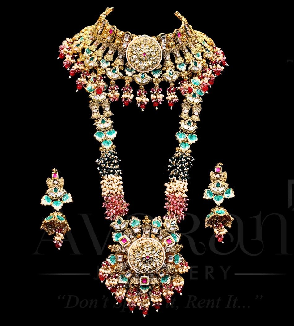 Classic Rajwadi Bridal Set MS-166 - Avaran Jewellery Classic Rajwadi Bridal Set - Image 1