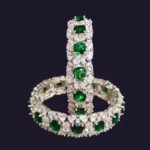 Emerald Halo Diamond Kada