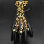 Moti Drops Kundan Bridal Hathpan