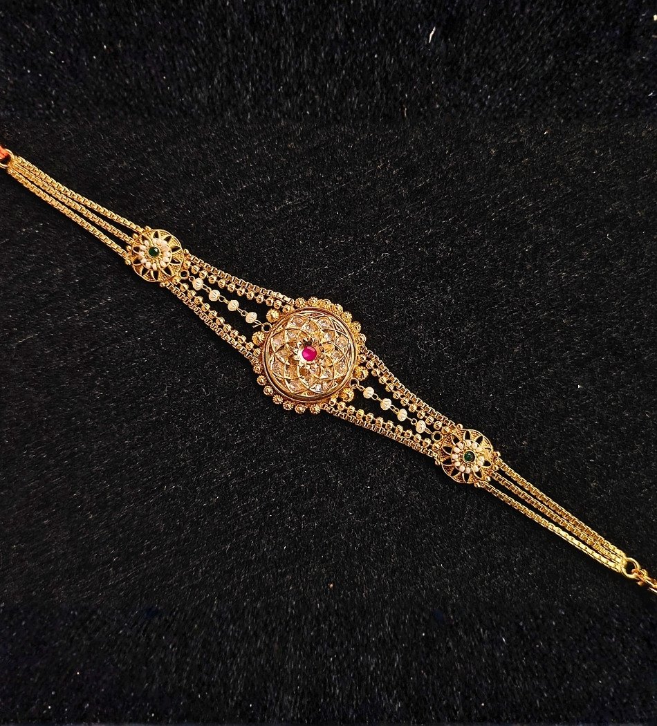 Heritage Gold Bridal Sheesh Patti SH-78 - Avaran Heritage Gold Bridal Sheesh Patti - Image 1