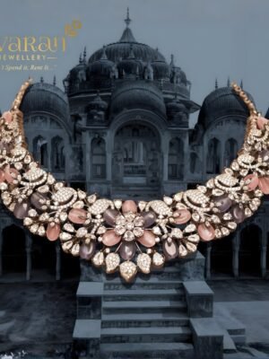 Imperial Floral Black Rhodium Necklace