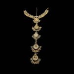 Five-Tiered Kundan & Pearl Traditional Hair Choti